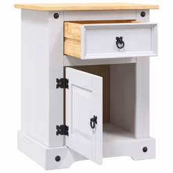 VidaXL 282618 nightstand/bedside table White, Brown - Additional view 7