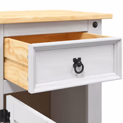 VidaXL 282618 nightstand/bedside table White, Brown - Additional view 8