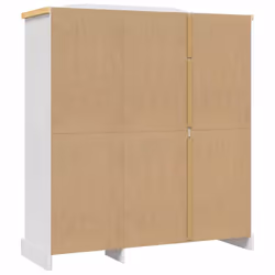 vidaXL Wardrobe Clothes Cabinet Closet Mexican Pine Corona Range 3 Doors White