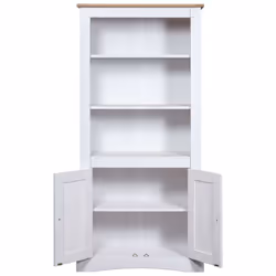 vidaXL Cupboard Mexican Pine Corona Range White Sideboard Bookcase Cabinet