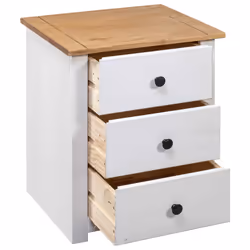 VidaXL 282654 nightstand/bedside table Black, Natural - Additional view 5