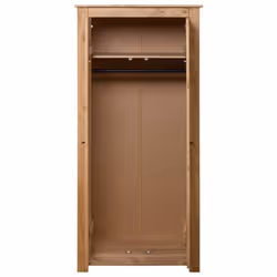 vidaXL Solid Pine Panama Range Wardrobe Bedroom Clothes Organiser Cabinet