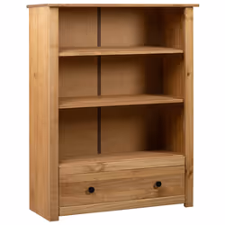 VidaXL 282667, Natural wood, 3 shelves, Wood, Wood, Pinewood, 800 mm