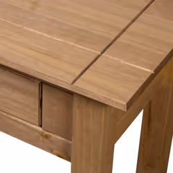 vidaXL Solid Wood Pine Console Table Panama Range Drawers Sideboard Hall Table - Additional view 4