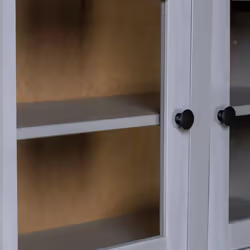 vidaXL Solid Wood Pine Panama Range Highboard Grey Wooden Furniture Cabinet - Additional view 4