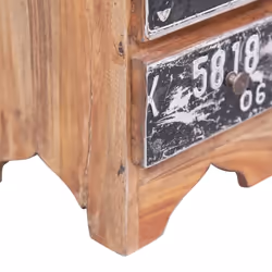 vidaXL Bedside Cabinet Nightstand Bed Table Side Table Solid Mahogany Wood - Additional view 7