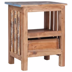 vidaXL Bedside Cabinet Nightstand Bed Table Side Table Solid Mahogany Wood