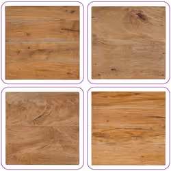 vidaXL Log Coffee Table Hall End Table Accent Side Table Mixed Recycled Wood - Additional view 4