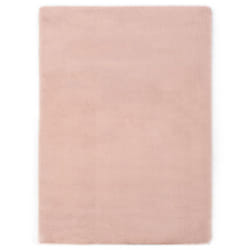 vidaXL Rug 160x230 cm Faux Rabbit Old Pink Home Living Room Area Rug Floor Mat