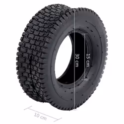 vidaXL Wheelbarrow Tyre 13x5.00-6 4PR Rubber Spare Sack Truck Trolley Tyre - Additional view 4
