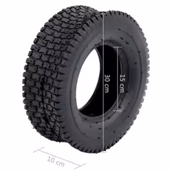 vidaXL 2x Wheelbarrow Tyre 13x5.00-6 4PR Rubber Spare Truck Trolley Wagon Tyre - Additional view 5