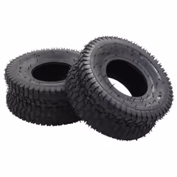 vidaXL 2x Wheelbarrow Tyres 15x6.00-6 4PR Rubber Replacement Cart Truck Tyre