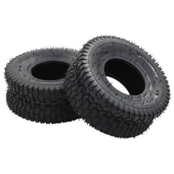 vidaXL 2x Wheelbarrow Tyres 15x6.00-6 4PR Rubber Replacement Cart Truck Tyre
