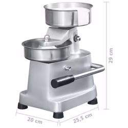 vidaXL Hamburger Press Machine with 500 Patty Papers Aluminium 13cm Makers - Additional view 10