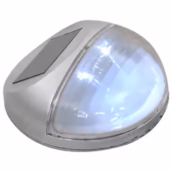 vidaXL Outdoor Solar Wall Lamps LED Wall Light Garden Light 24 pcs Round Silver - Additional view 4