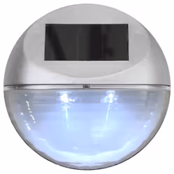 vidaXL Outdoor Solar Wall Lamps LED Wall Light Garden Light 24 pcs Round Silver - Additional view 5
