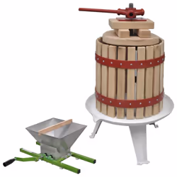 vidaXL Fruit & Wine Press and Crusher Set 2 Piece Juice Maker Cloth Bag 12L