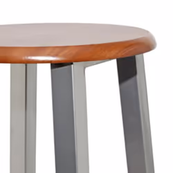 vidaXL 4x Bar Stools Silver and Brown MDF Bar Chair Kitchen Furniture Seat