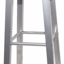 vidaXL 4x Bar Stools Silver and Brown MDF Bar Chair Kitchen Furniture Seat