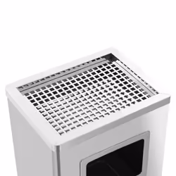 vidaXL Ashtray Dustbin Hotel 45L Stainless Steel Ashtray Bin Outdoor Dust Can - Additional view 4