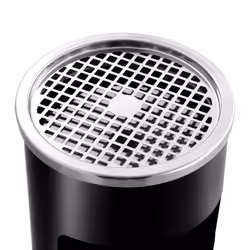 vidaXL Wall Ashtray Dustbin Removable Stainless Steel 26L Black Waste Can - Additional view 4