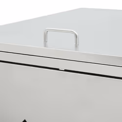 vidaXL Double Wheelie Bin Shed 240L Stainless Steel Garbage Bin Box Outdoor - Additional view 4