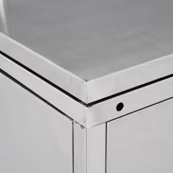 vidaXL Triple Wheelie Bin Shed 240L Stainless Steel Garbage Bin Box Outdoor - Additional view 8