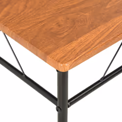 vidaXL 2x Dining Chairs Brown MDF Side End Kitchen Furniture Dining Room Chair - Additional view 6