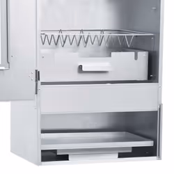 vidaXL BBQ Oven Smoker with 1kg Wood Chips 44.5x29x83cm Outdoor Smoker BBQs - Additional view 5