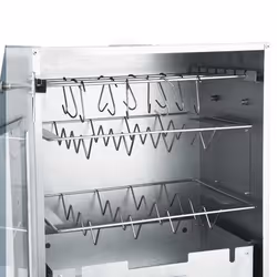 vidaXL BBQ Oven Smoker with 1kg Wood Chips 44.5x29x83cm Outdoor Smoker BBQs - Additional view 6