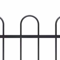 vidaXL Garden Fence Hoop Top Steel Outdoor Panels Barrier Border Multi Sizes - 3.4 m - Additional view 2