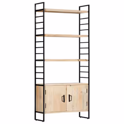 VidaXL 284421, Metal, Wood, Iron, Wood, 800 mm, 300 mm, 1800 mm