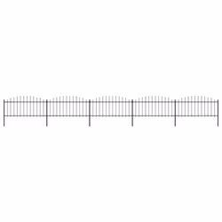 vidaXL Garden Fence Spear Outdoor Panel Barrier Border Privacy Multi Sizes - 8.5 m/ 50-75 cm