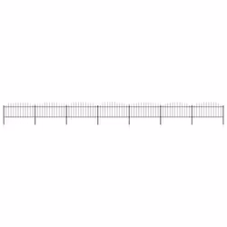 vidaXL Garden Fence Spear Outdoor Panel Barrier Border Privacy Multi Sizes - 11.9 m/ 50-75 cm