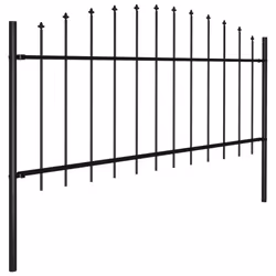 vidaXL Garden Fence Spear Outdoor Panel Barrier Border Privacy Multi Sizes - 11.9 m/ 50-75 cm