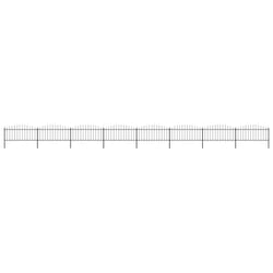 vidaXL Garden Fence Spear Outdoor Panel Barrier Border Privacy Multi Sizes - 13.6 m/ 50-75 cm