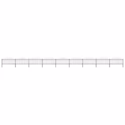 vidaXL Garden Fence Spear Outdoor Panel Barrier Border Privacy Multi Sizes - 15.3 m/ 50-75 cm