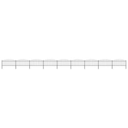vidaXL Garden Fence Spear Outdoor Panel Barrier Border Privacy Multi Sizes - 15.3 m/ 50-75 cm