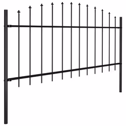 vidaXL Garden Fence Spear Outdoor Panel Barrier Border Privacy Multi Sizes - 15.3 m/ 50-75 cm