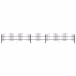 vidaXL Garden Fence Spear Outdoor Panel Barrier Border Privacy Multi Sizes - 8.5 m/ 75-100 cm