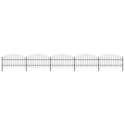 vidaXL Garden Fence Spear Outdoor Panel Barrier Border Privacy Multi Sizes - 8.5 m/ 75-100 cm