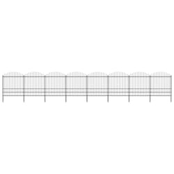 vidaXL Garden Fence Spear Outdoor Panel Barrier Border Privacy Multi Sizes - 13.6 m/ 175-200 cm