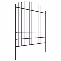 vidaXL Garden Fence Spear Outdoor Panel Barrier Border Privacy Multi Sizes - 13.6 m/ 175-200 cm