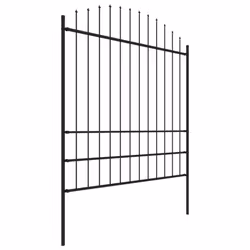 vidaXL Garden Fence Spear Outdoor Panel Barrier Border Privacy Multi Sizes - 15.3 m/ 175-200 cm