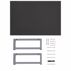vidaXL Bathroom Wall Shelf for Basin White Hanging Shelf Mounted Multi Sizes - grey - Additional view 7