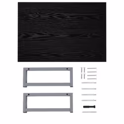 vidaXL Bathroom Wall Shelf for Basin White Hanging Shelf Mounted Multi Sizes - black - Additional view 7