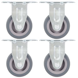 vidaXL Fixed Casters Trolley Moving Wheels Furniture Caster Trolley Caster - 8 pcs