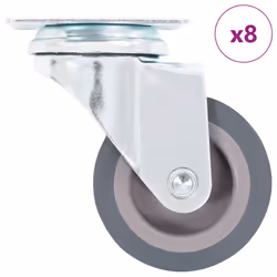 vidaXL Swivel Casters Trolley Moving Wheels Furniture Caster Trolley Caster - 8 pcs
