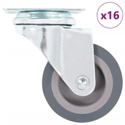 vidaXL Swivel Casters Trolley Moving Wheels Furniture Caster Trolley Caster - 16 pcs