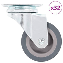 vidaXL Swivel Casters Trolley Moving Wheels Furniture Caster Trolley Caster - 32 pcs